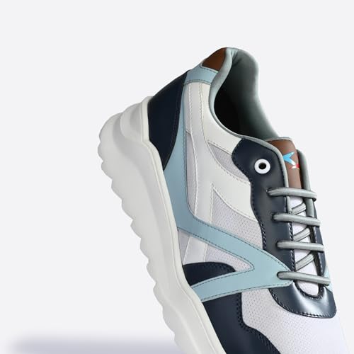 Image of Cruiser Mens Trainers Fashion Chunky Shoes| Lightweight Comfy Breathable Gym Sneakers | Walk Tall in Comfort - Block Heels for Day to Night |Comfortable Sports Footwear Casual (Dexter)