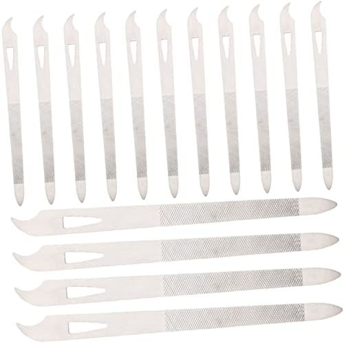 Beavorty 15個 爪やすり nail clippers nail cutter nail oil ミニ マニ ファイル xツール ネイルリペアネイルファイル 爪切り 合金 Silver