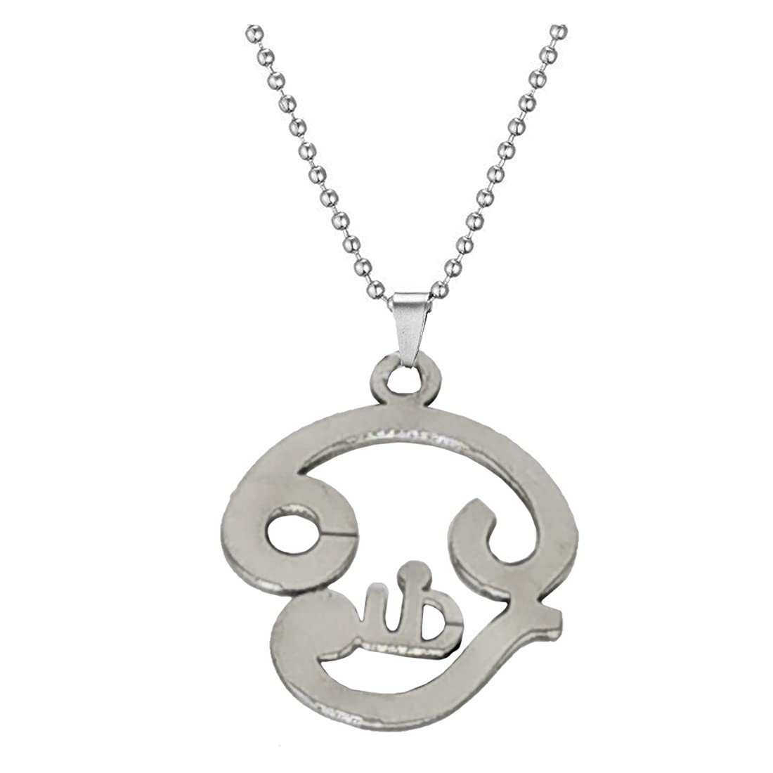 South Indian Tamil Om Shiva Silver Stainless Steel Necklace Pendant for Men and Women