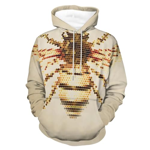 Hoodie abeille rétro UMENG le sweat à capuche qui vous enveloppe de douceur