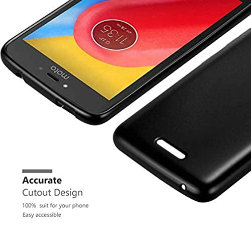 Image of Mobile Back Cover Case for Motorola Moto C (Silicone Case|CameraProtection|Black SC1510)