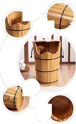 Bañera de madera para pies, cubeta sólida para pedicura miniatura 2