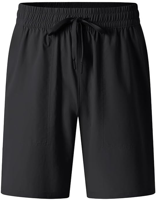 Men's Thin Quick Dry Breathable Solid Color 5 Inch Athletic Shorts Outdoor Running Workout Gym