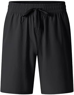 Men's Thin Quick Dry Breathable Solid Color 5 Inch Athletic Shorts Outdoor Running Workout Gym