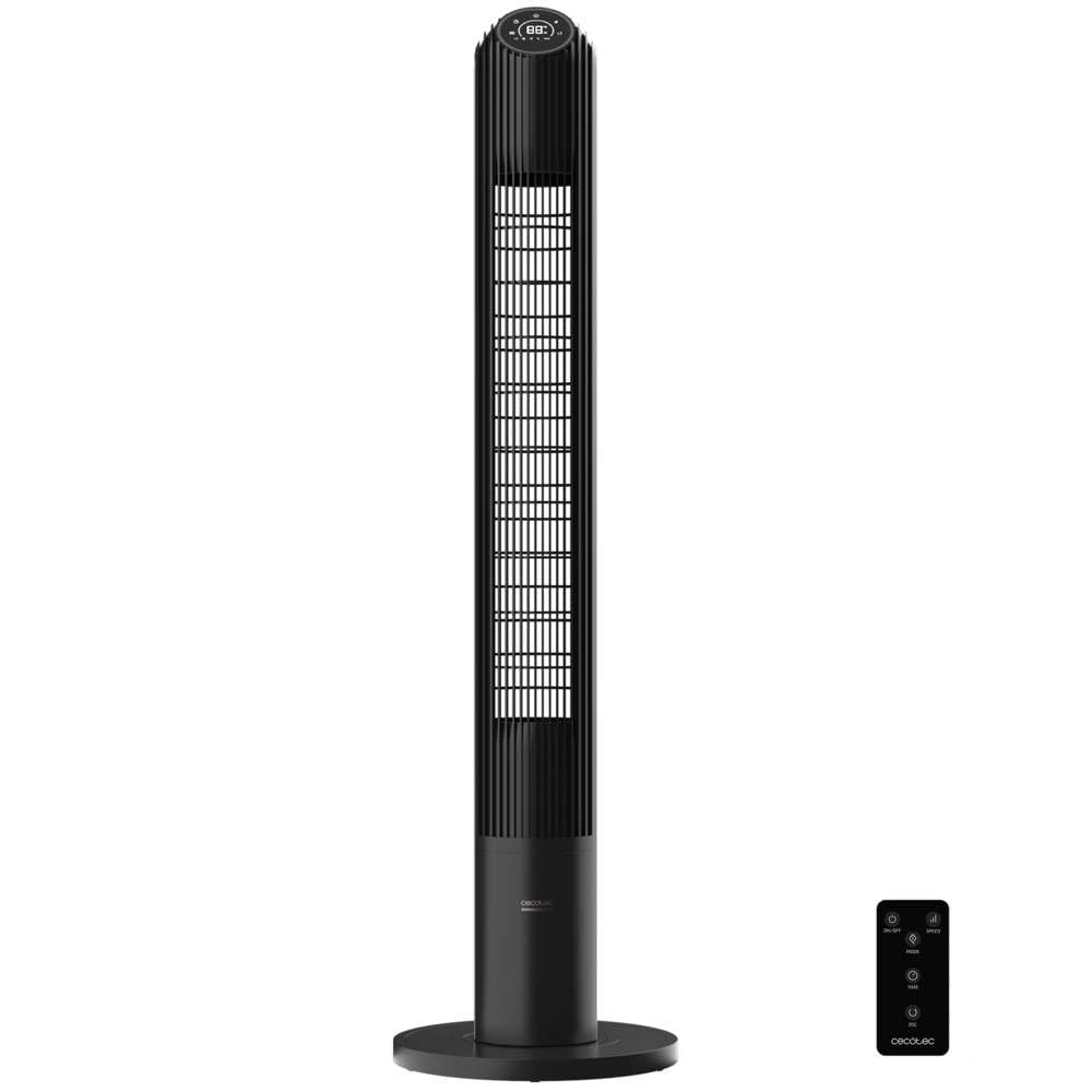 Cecotec - EnergySilence 9150 Skyline Smart Design Wentylator wieżowy - 46", 45 W, dotykowy pilot z ekranem LED, 3 prędkości, 4 tryby, timer 12h, oscylacja 70°