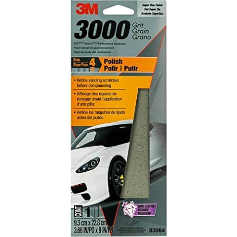 3M 3000 Grit Sandpaper for Polishing Cover