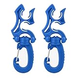 【Capacité double tuyau】Détendeur de plongée. Conçu pour accueillir jusqu'à deux tuyaux, il est idéal pour ranger vos tuyaux basse/haute pression, vos détendeurs et vos manomètres, garantissant un accès facile lorsque vous en avez besoin.