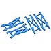 Topiky RC Suspension Arms, Aluminium Alloy Precise Design Wear Resistant RC Front Rear Arms for 1/10 RC Short Course Truck for LOSI 22S SCT(Blue)
