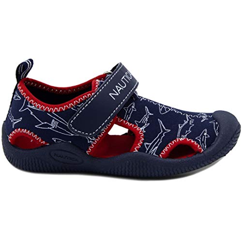 Image of Nautica Kids Water Shoes for Boys Girls Toddler Quick Dry Swim Shoes Aqua Socks Beach Pool Closed Toe Barefoot Summer Watershoes for Toddlers Size 5-12