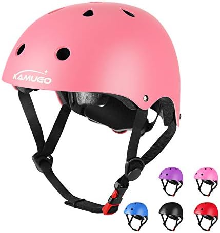 KAMUGO Kids Adjustable Bike Helmet, Suitable for Toddler Age 2-14 Boys Girls, Multi-Sports Cycling Skating Scooter Helmet, 2 Sizes