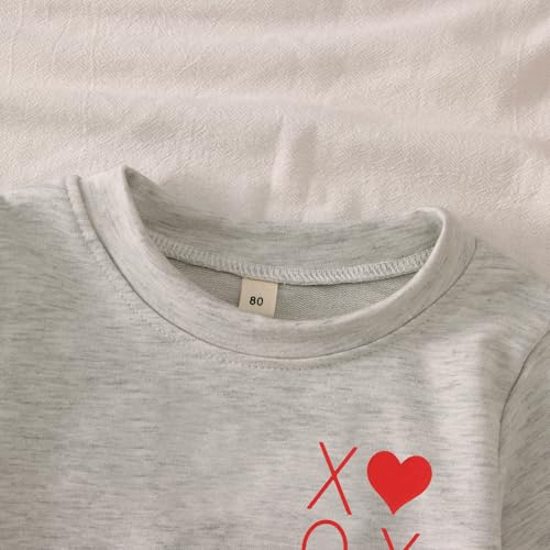 MODNTOGA Toddler Baby Boy Valentines Sweatshirt Mr Steal Your Heart Graphic Shirt Long Sleeve Funny Letter Pullover Tops3