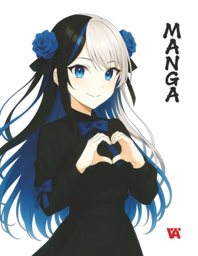 Manga. Libro da colorare rilassante per adolescenti e adulti: Un libro da colorare manga con 50 illustrazioni dettagliate e pagine nere intermedie che impediscono alle tinte di trapassare.