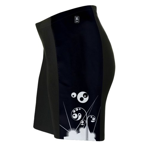 Shorts de ciclismo ScudoPro Black Swirls para hombre miniatura 1