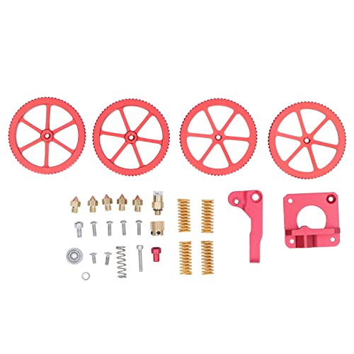 3D Printer Extruder Kit Aluminum Alloy Brass with Leveling Nuts Yellow Spring Upgraded for Ender 3 Pro CR10 Series