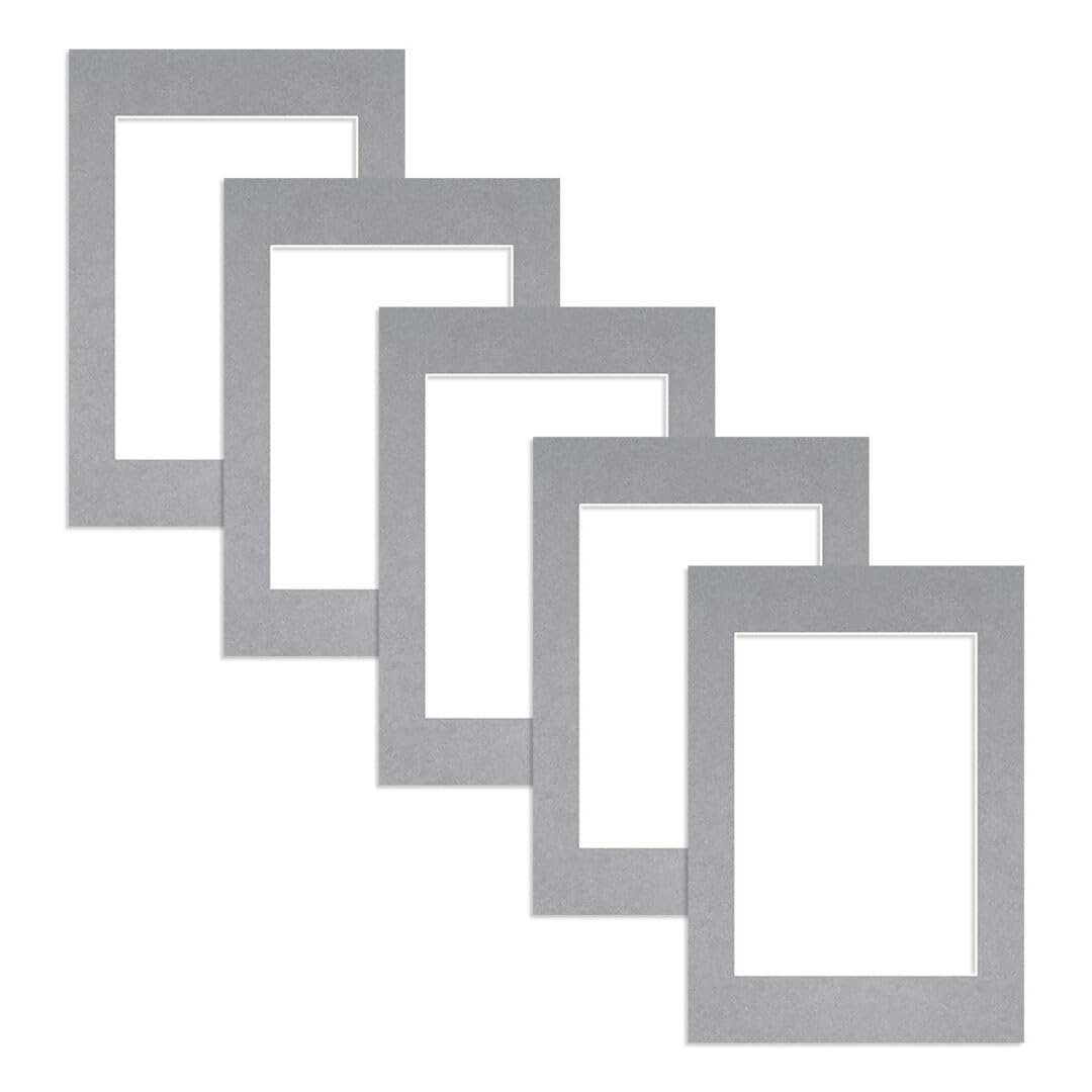 Alison Kingsgate A1 Silver Picture Mount for Frames - A2 Aperture - Pack 5 — image 1