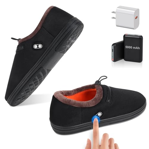RTDEP Foot Warmer, Heated Slippers for Women Men, Heated Shoes Rechargeable Battery...