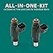 AUTOKAY 2x Fuel Injector Fits for Kawasaki Vulcan S 650 Vulcan 900 2006-2010 49033-0011 EAT287