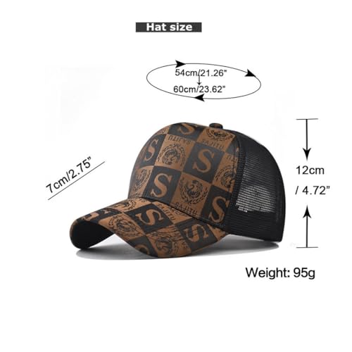 Gorra de algodón tipo trucker con parche a cuadros miniatura 2