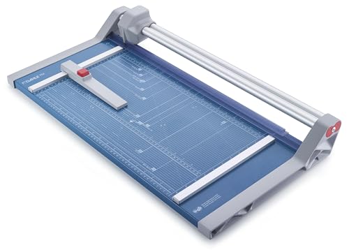 Dahle 552 Papierschneider (bis DIN A3, 20 Blatt Schneidleistung, 2 mm Schnitthöhe) blau