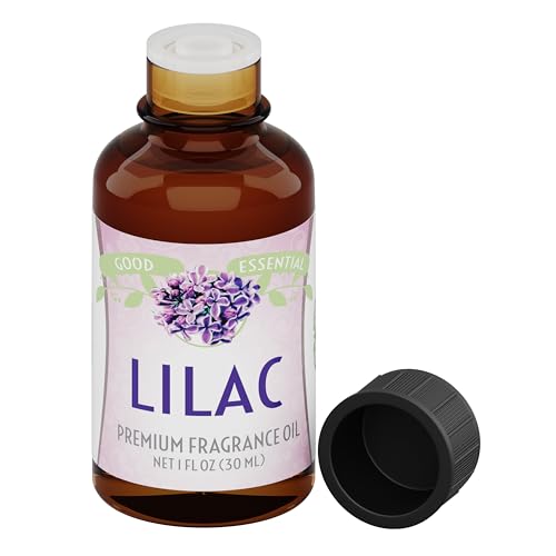 Image of Good Essential Lilac Fragrance Oil 1 fl oz (30 ml) for Diffusers, Soap, Candle Making, Room Spray, Lotions, Aromatherapy