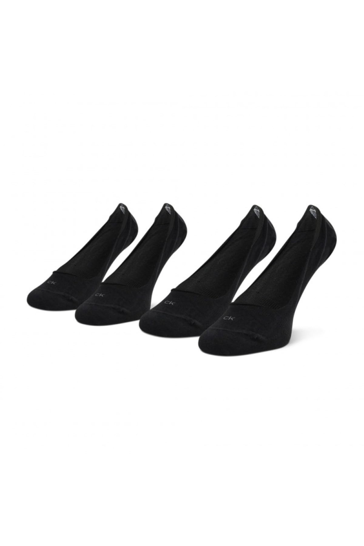 Calvin Klein womens Calvin Klein Logo Women's Liner Socks 2 pack Footie, Black, 35/38
