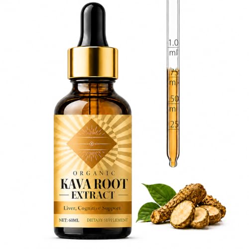 QDXHAYC Premium Kava Root Extract Liquid Drops 2 oz