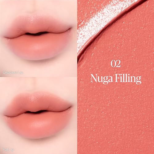 Image of Espoir Couture Lip Tint Fitting Blur #2 Nouga | Smudge-Proof Fixing Lip Stain, Soft & Creamy Texture without Flaking, Lightweight and Comfortable Matte Finish, Korean Makeup, Vegan, 0.14 oz