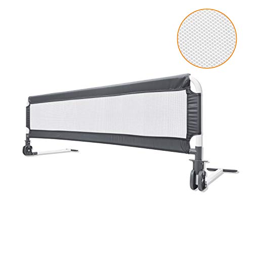 LZQ Bettgitter für Kinder 102cm Bettschutzgitter Kinderbettgitter Babybettgitter zum Schutz vor Stürzen für Babys und Kinder, passend für Kinderbetten, Elternbetten (1 Seite)