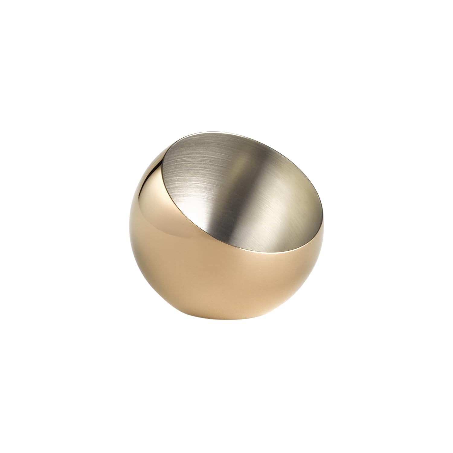 APS Sphere 40771 Bowl Set of 3 Diameter 8 cm Height 7 cm 0.1 Litre Stainless Steel Copper Look