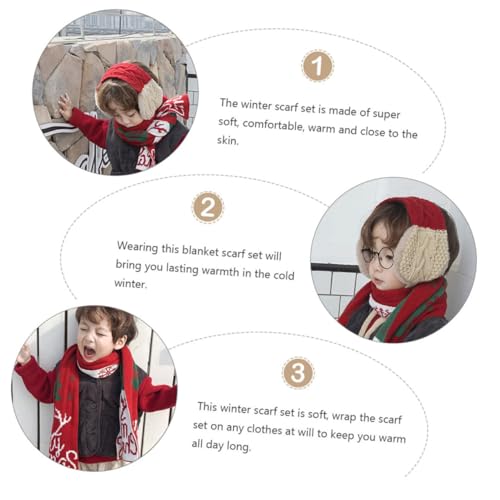 Orejeras navideñas bufanda infantil cálida POPETPOP protector auditivo cómodo de invierno 6