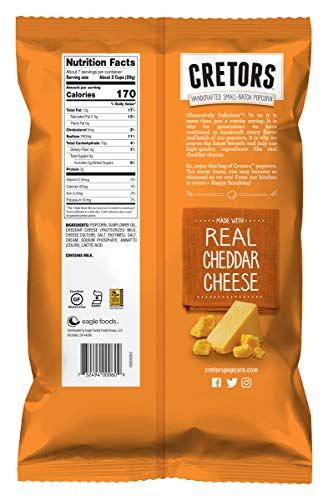 G.H. Cretors Hand Crafted Pop Corn Cheddar Cheese,184g