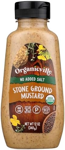 ORGANICVILLE Organic Salt Free Mustard, 12 OZ