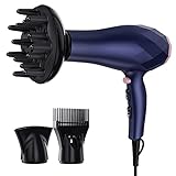 🌞 Super Windig: 2200W professioneller ionischer Haartrockner verfügt über einen leistungsstarken Motor mit hoher Drehzahl und hohem Drehmoment. Es kann uns helfen, Haare in kurzer Zeit schnell zu trocknen, selbst wenn Ihr Haar dick und dicht ist. Es gibt keinen Lärm und sehr leise.
