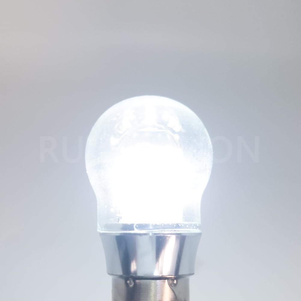 Ruiandsion BA15D LED 540lm Bianco per Camper Marine 6-30V 10 Pack | 27 chip 3014, tensione 6-30V, non polarizzato per DIY. Adatto a 1142. Confezione per barche e camper.