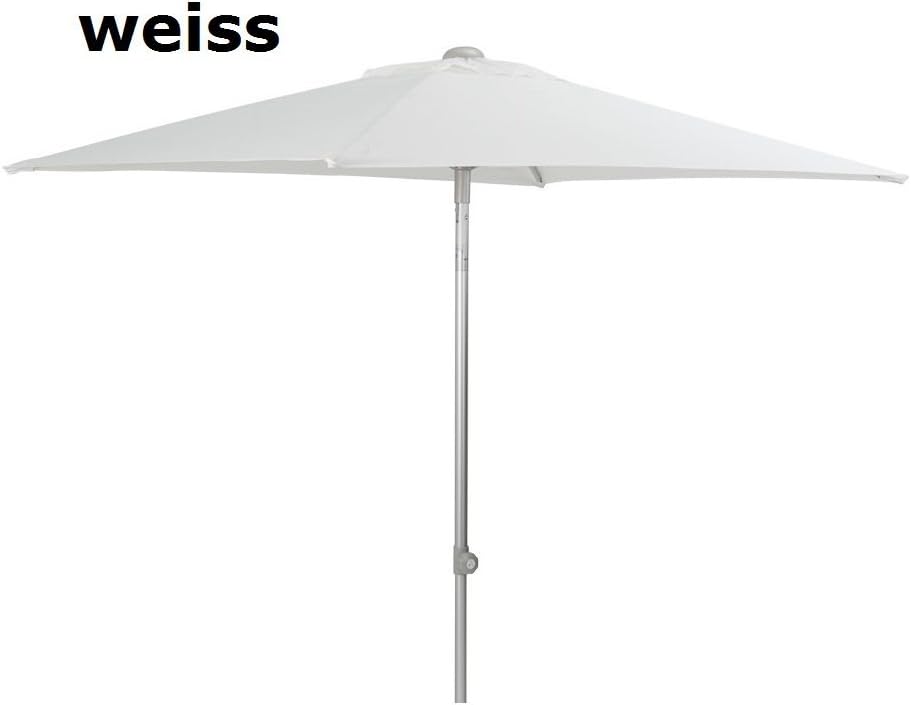Jan Kurtz 2 m Tilting Aluminium Parasol White Elba