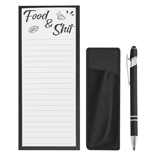1 Stück Notizblock, 1 Stück Stiftetui Und 1 Stück Stylus-Stift, Magnetischer Notizblock, Kühlschrank-Nachrichtenblock, Tragbarer Notizblock, To-Do-Notizblock