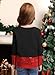 Girl's Christmas Crew Neck Long Sleeve Printed Sparkly Shirt Funny Cute Party Top Black Gingerbread Man 10 Years