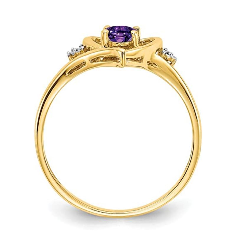 Bague améthyste ovale argent style empilable, votre éclat au quotidien - 2