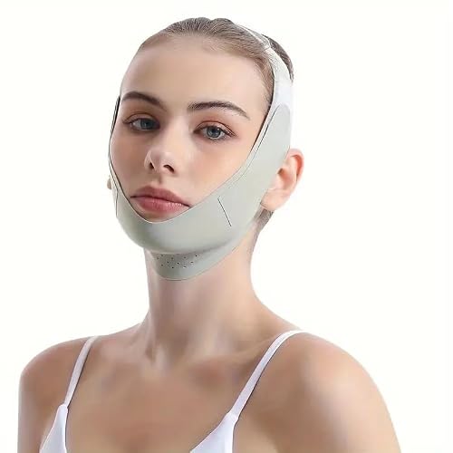 V-Line Lifting Chin Strap | Reusable Face Slimming Belt for Sagging Skin | Adjustable V-Line Mask for Jawline Contouring & Firming