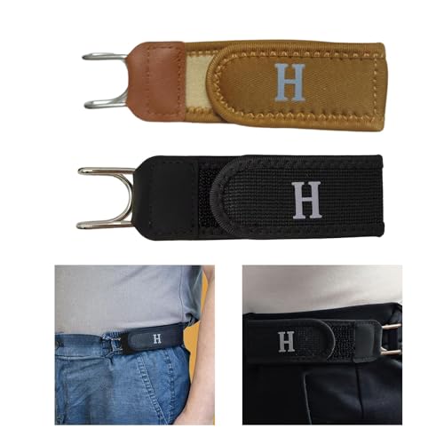 Image of CALANDIS No Buckle Stretch Belt for Jeans Portable Stylish Metal Hook Buckleless Belt Black | Belts | Womens Accessories | Clothing, Shoes & Accessories | Portable, Stylish Metal Hook, Buckleless