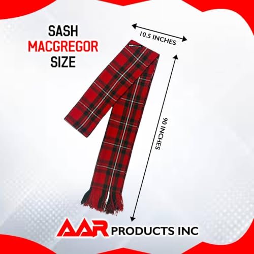 Image of AAR Womens Tartan Clan Sashes Ladies Brooch Scottish Highland - 90 x 10.5 Inches