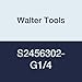 Walter Tools S2456302-G1/4 Paradur HSS Machine Tap, THL Finish, 14 mm Shank Diameter, 14 mm Cutting Length, 100 mm Overall Length, G1/4 Cutting Diameter