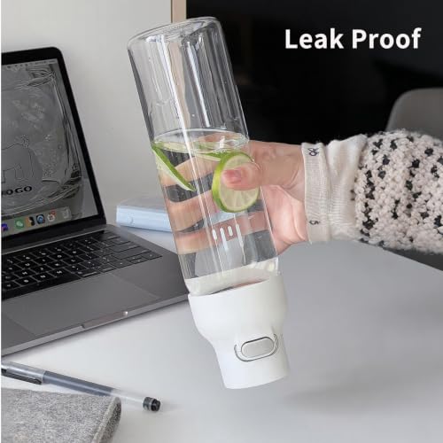 Levore Tritan Plastic Clear Water Bottle, Reusable Drink Bottle, 26oz - image 6