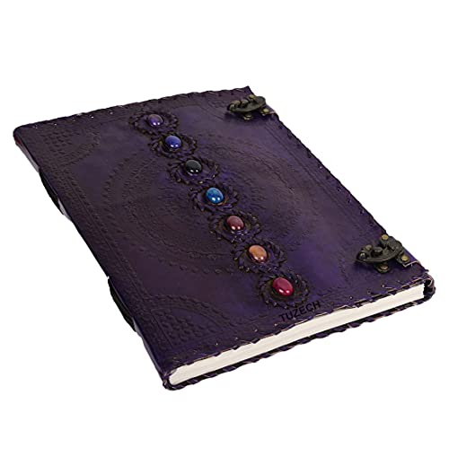 Diario de cuero de siete chakras el regalo medieval perfecto para oficina
