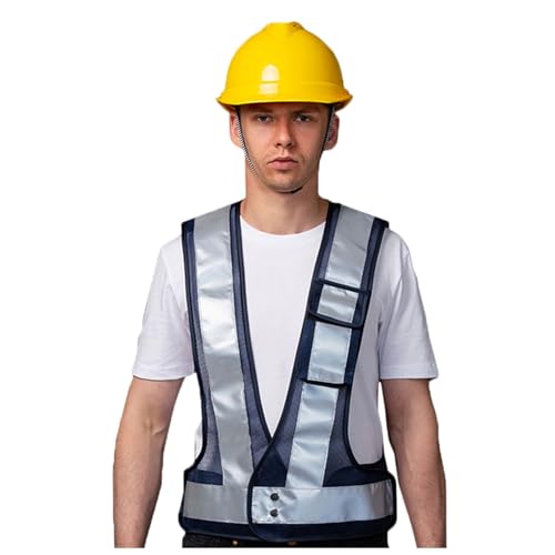 Gilet de travail réfléchissant durable avec bandes en V pour chantiers