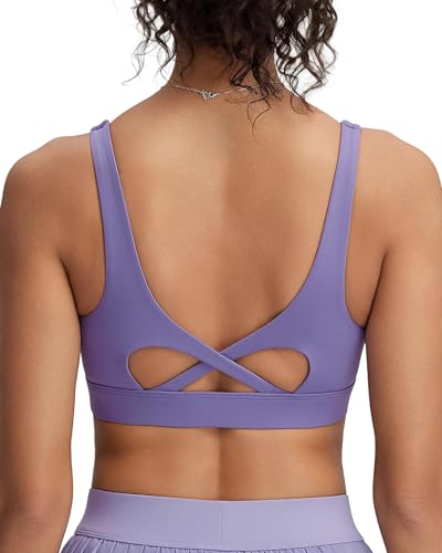 Image of RUNNING GIRL Sports Bra for Women High Support, Molded Cup High Impact Sports Bras with Sewn in Pads Workout Running Bra