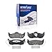 Detroit Axle - Brake Kit for 05-10 Jeep Grand Cherokee, 06-10 Commander Replacement 2005 2006 2007 2008 2009 2010 Disc Brake Rotors Ceramic Brakes Pads Front and Rear