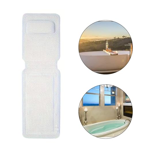 Tapis de baignoire étanche en mousse PVC avec oreiller ergonomique