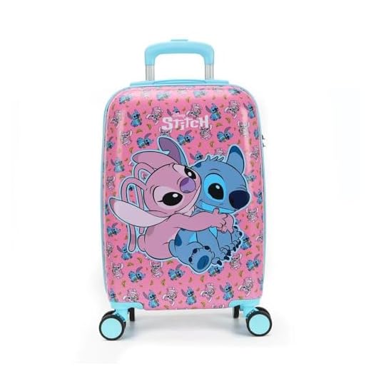 Mala de Viagem Pequena de Bordo Stitch Violeta - Luxcel