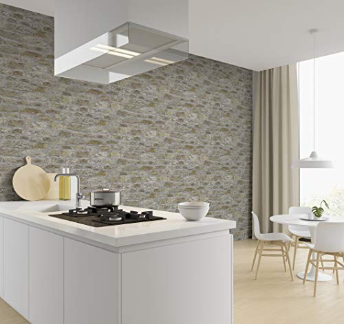 Arthouse | Country Stone Brick Effect Wallpaper | Rustic Stone Design in Natural Hues | Photographic Realistic Look for Feature Walls | Paste The Paper Application | 1005 x 53cm